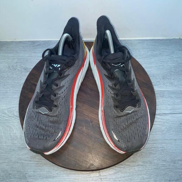 Hoka Clifton 8 Shoes Men’s 10 D Anthracite Castlerock Gray Running Sneakers